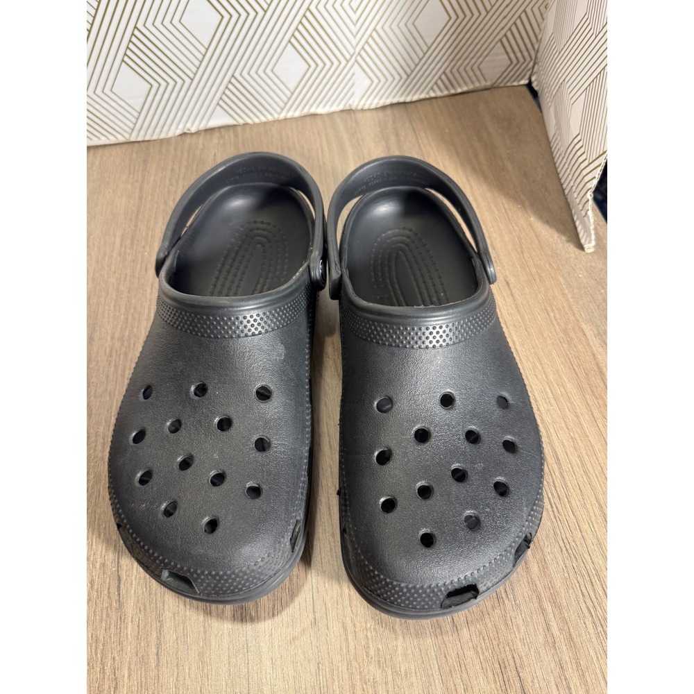Crocs Classic Clogs Black Slip On‎ Comfort Shoes 
Unisex Men's 10 women's 12